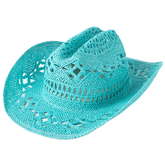 Chapeau Cowboy Femme Bleu Turquoise