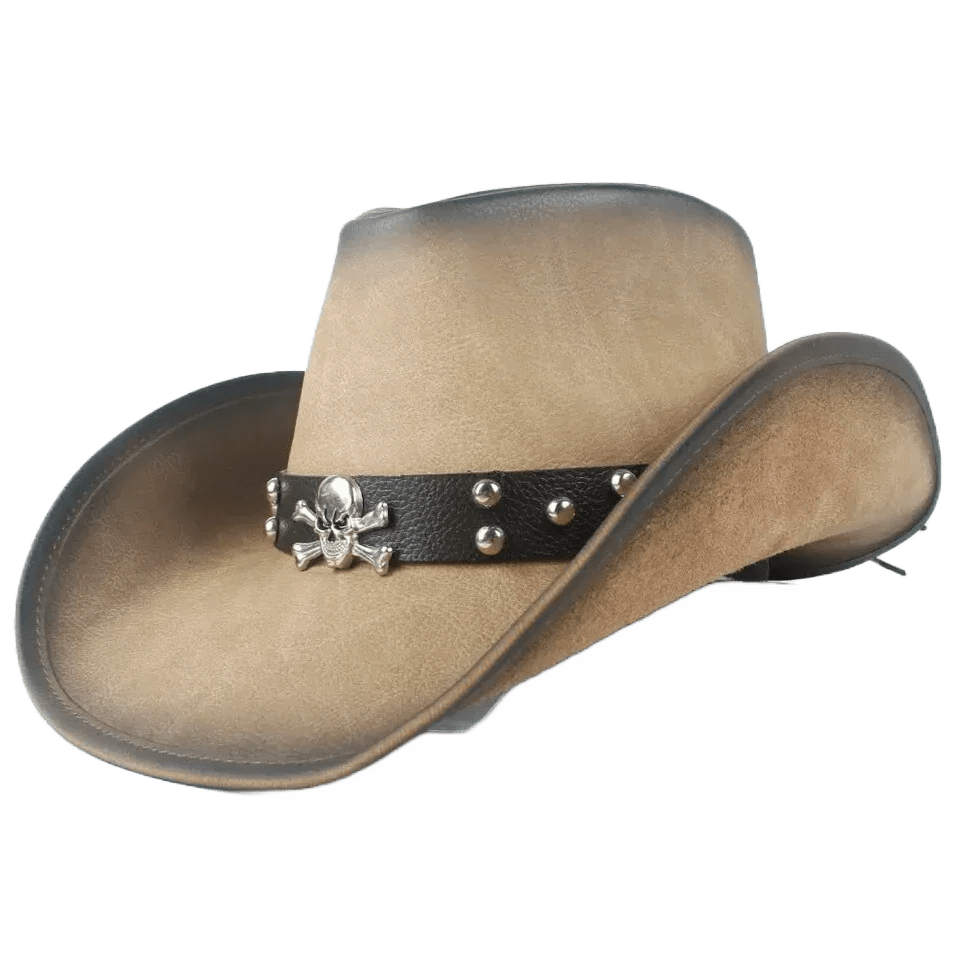 Chapeau Cowboy Tête de Mort