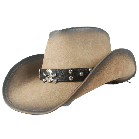 Chapeau Cowboy Tête de Mort