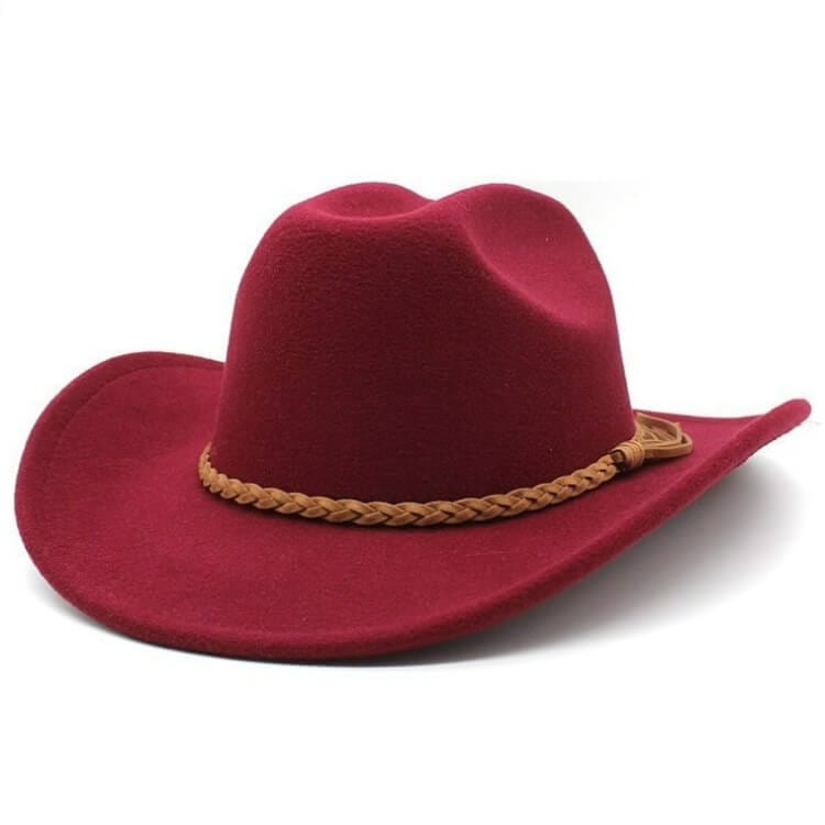 Chapeau de Cowboy Adulte Bordeaux