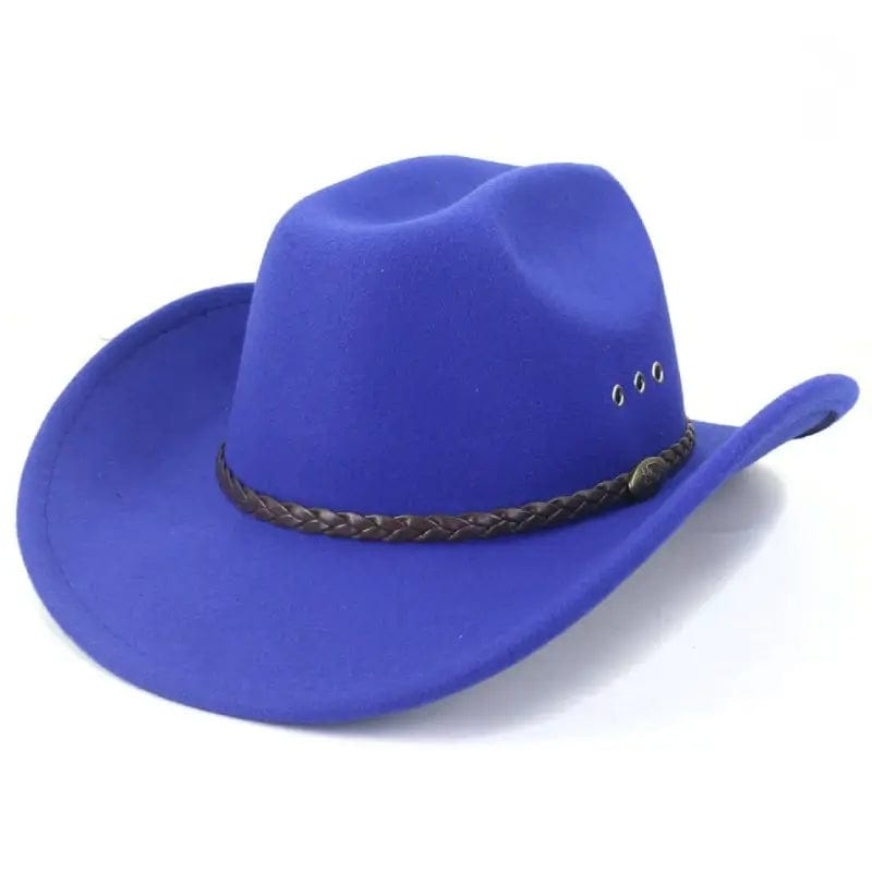 Chapeau de Cowboy Bleu Bleu