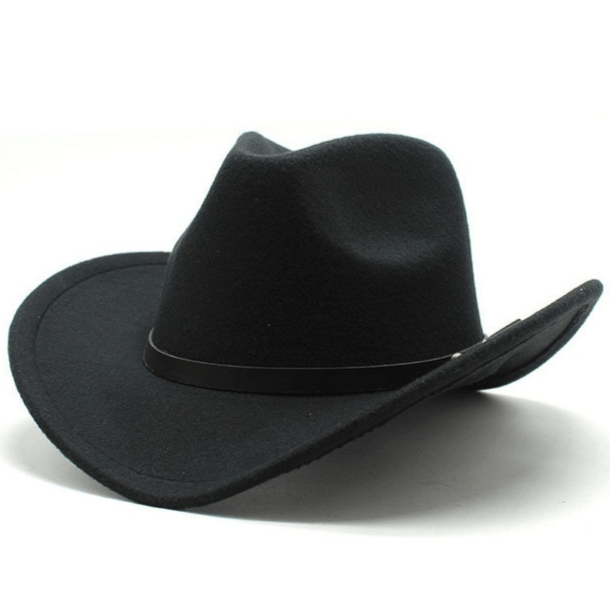 Chapeau de Cowboy en Feutre Noir