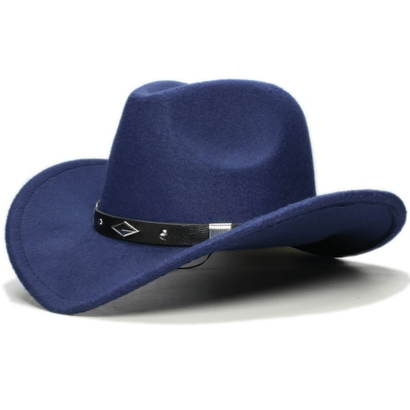 Chapeau de Cowboy Enfant Bleu marine