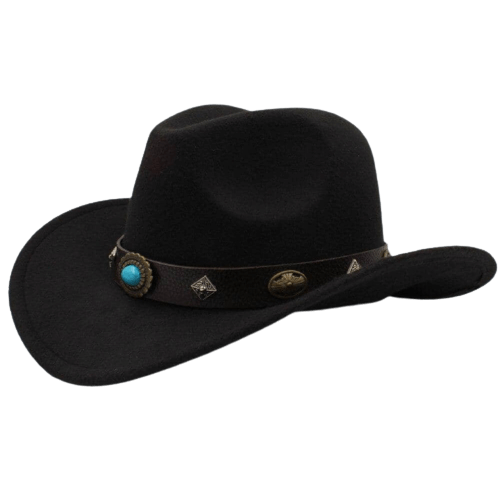 Chapeau de Cowboy Femme Noir