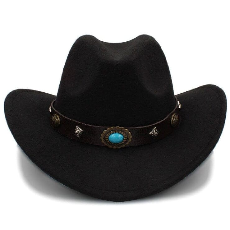 Chapeau de Cowboy Femme Noir