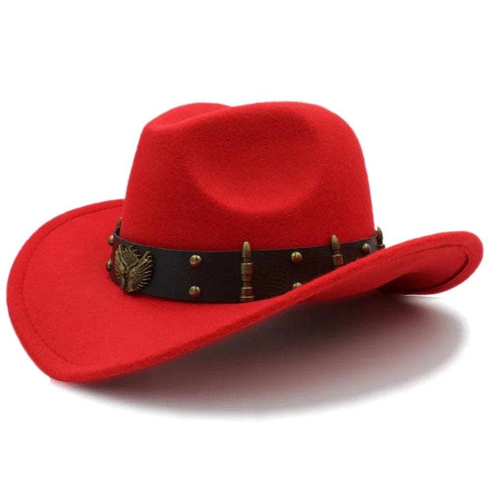 Chapeau de Cowboy Rouge Rouge