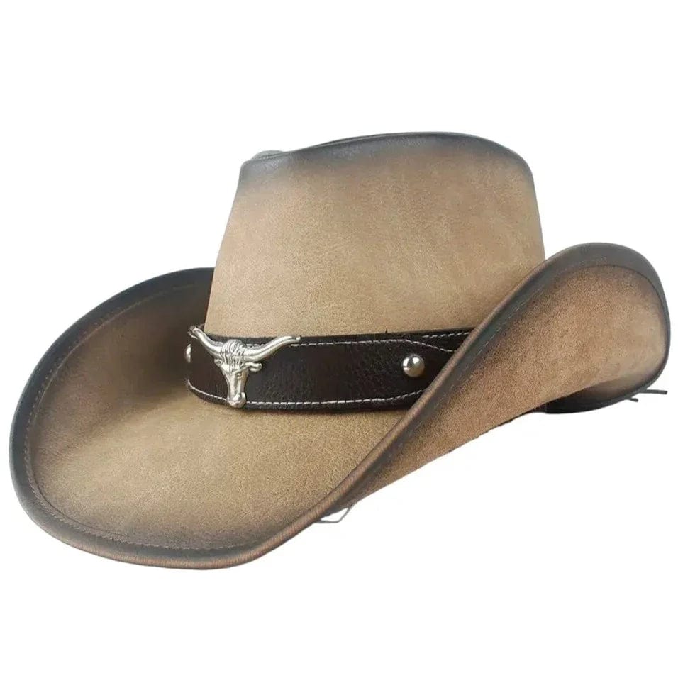 Chapeau de Cowboy Western en Cuir