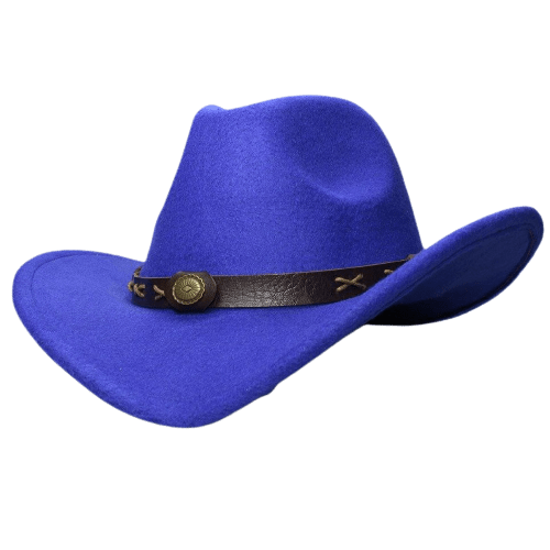 Chapeau Style Cowboy Bleu