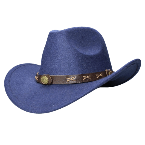 Chapeau Style Cowboy Bleu marine