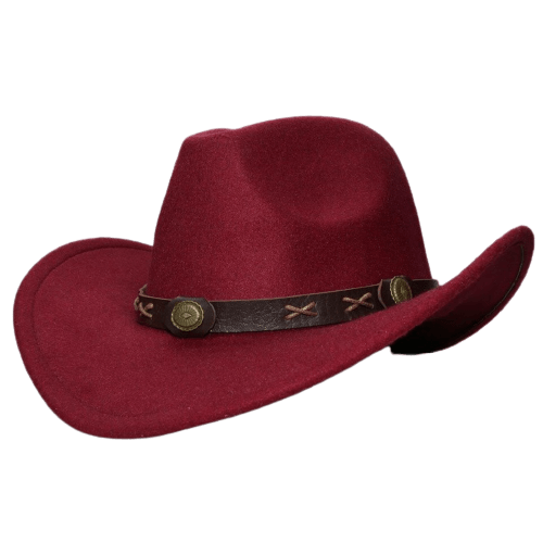 Chapeau Style Cowboy Bordeaux