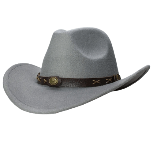 Chapeau Style Cowboy Gris