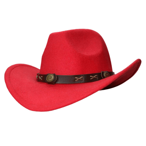 Chapeau Style Cowboy Rouge