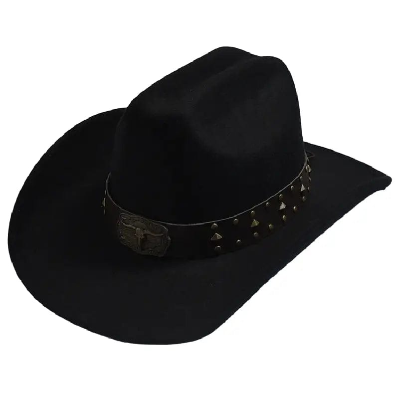 Chapeau Western en Feutre Noir