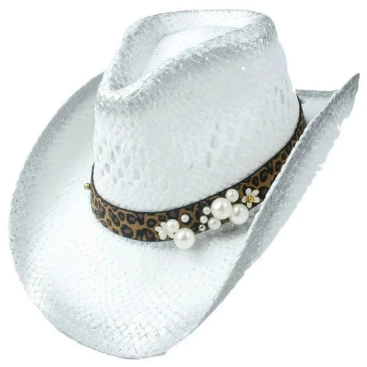 Chapeau Western en Paille Femme