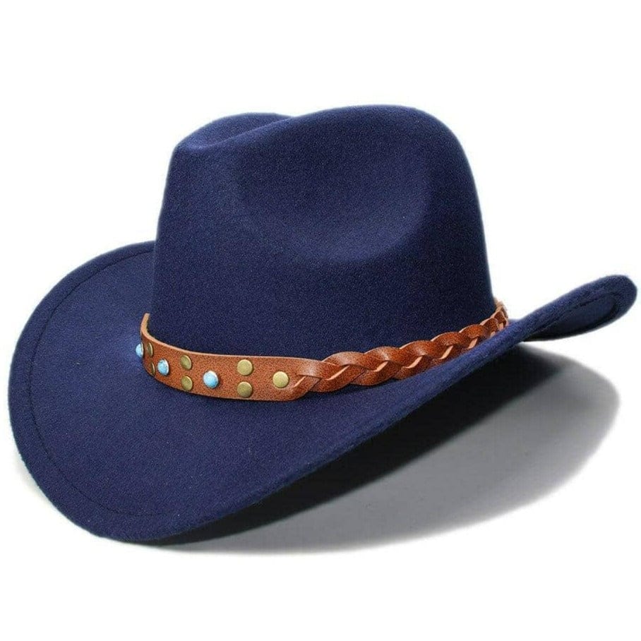 Chapeau Western Enfant Bleu marine