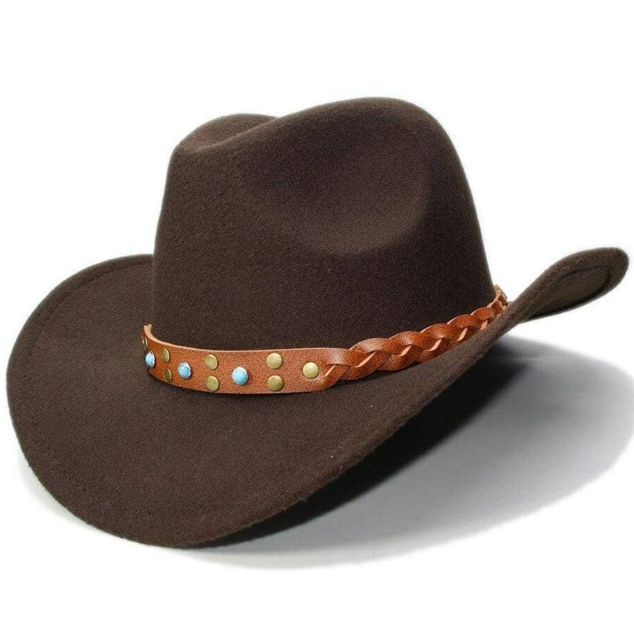 Chapeau Western Enfant Marron