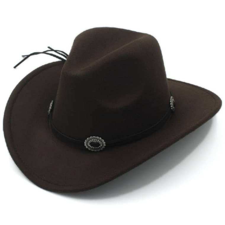 Chapeau Western Grande Taille Marron