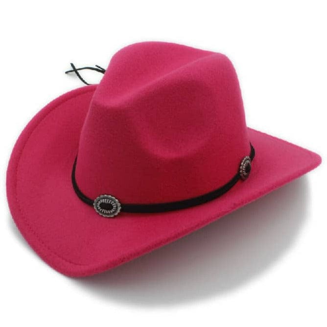 Chapeau Western Grande Taille Rose