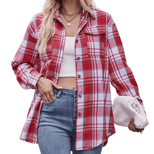 Chemise Country à Carreaux pour Femme