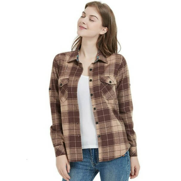 Chemise Cowboy à Carreaux pour Femme