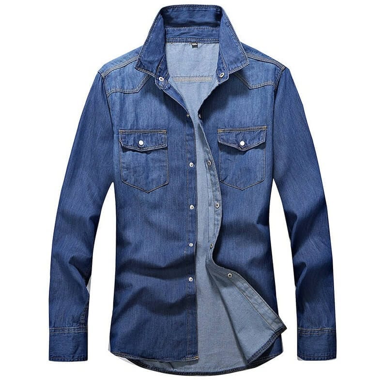 Chemise Cowboy en Jean Bleu / M