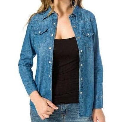 Chemise Western en Jean pour Femme