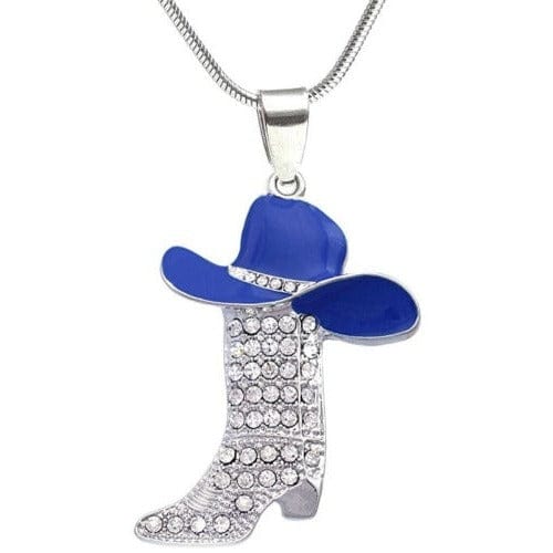 Collier Country Femme Bleu