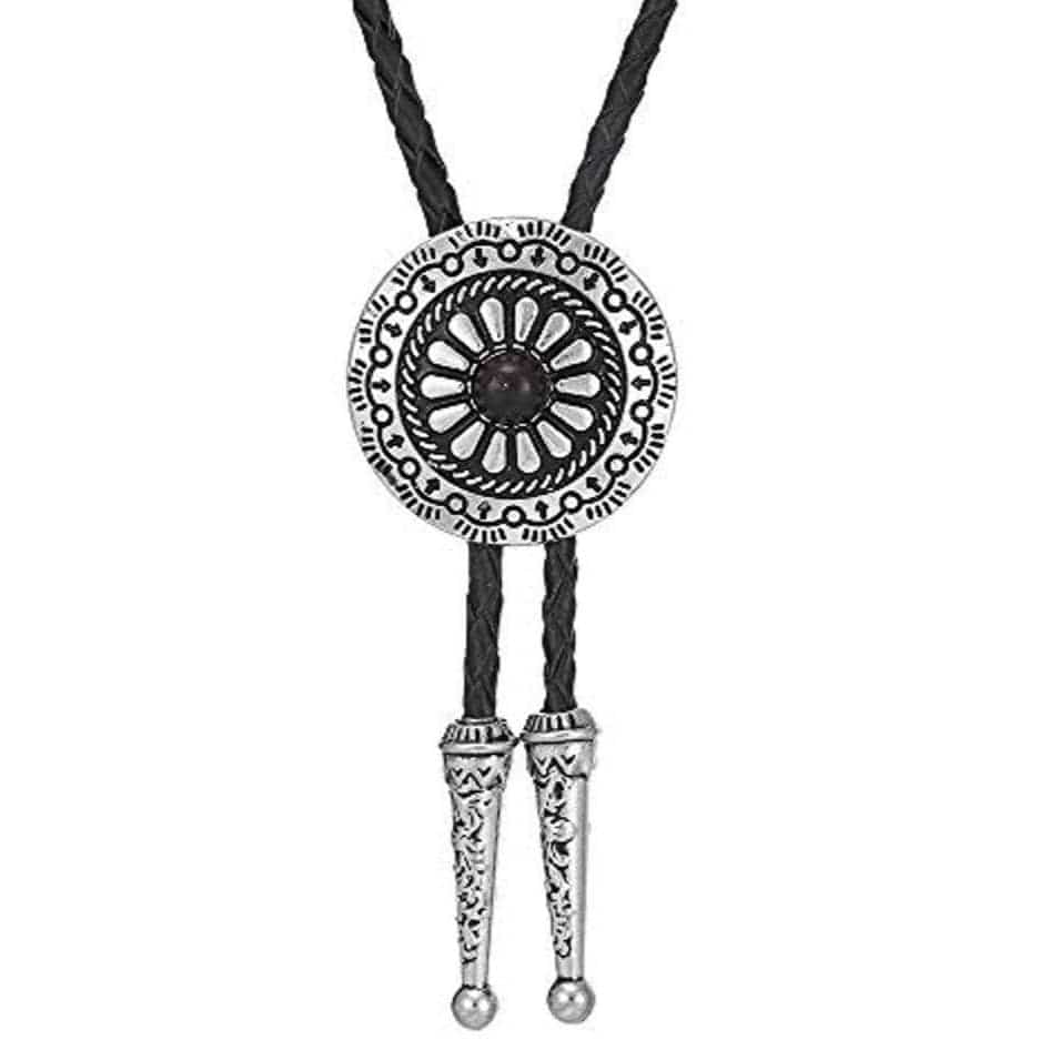 Cravate Américaine Bolo Tie Noir