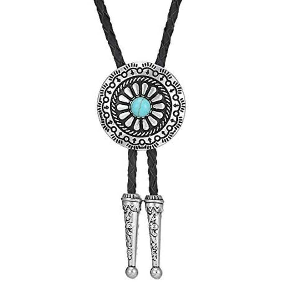 Cravate Américaine Bolo Tie Turquoise