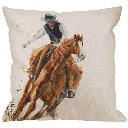 Housse de Coussin Western en Coton