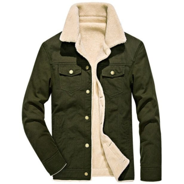 Manteau Cowboy Homme Vert / S 45-50kg