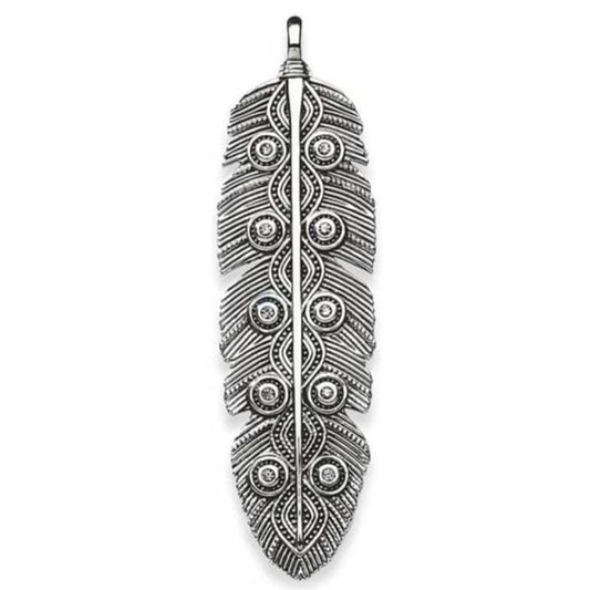 Pendentif Plume en Argent