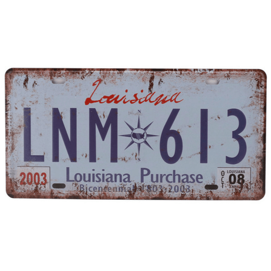 Plaque d'Immatriculation Louisiana