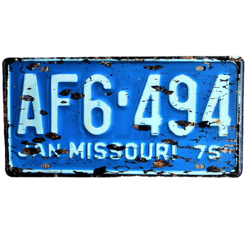 Plaque d'Immatriculation Missouri