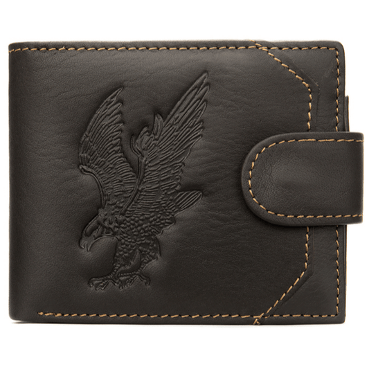 Portefeuille Western en Cuir Marron