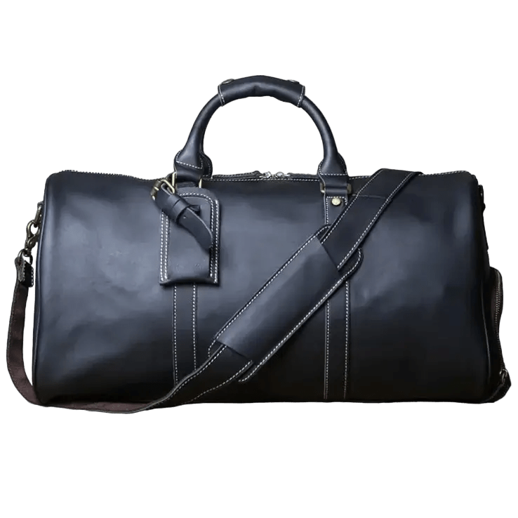 Sac de Voyage Western en Cuir Noir