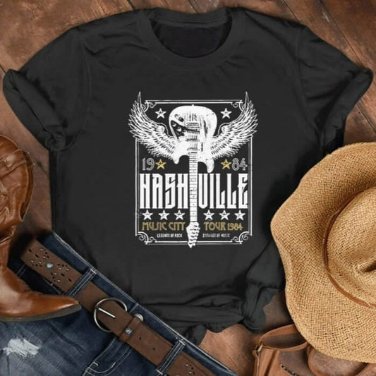 Tee Shirt Country Music Noir / S