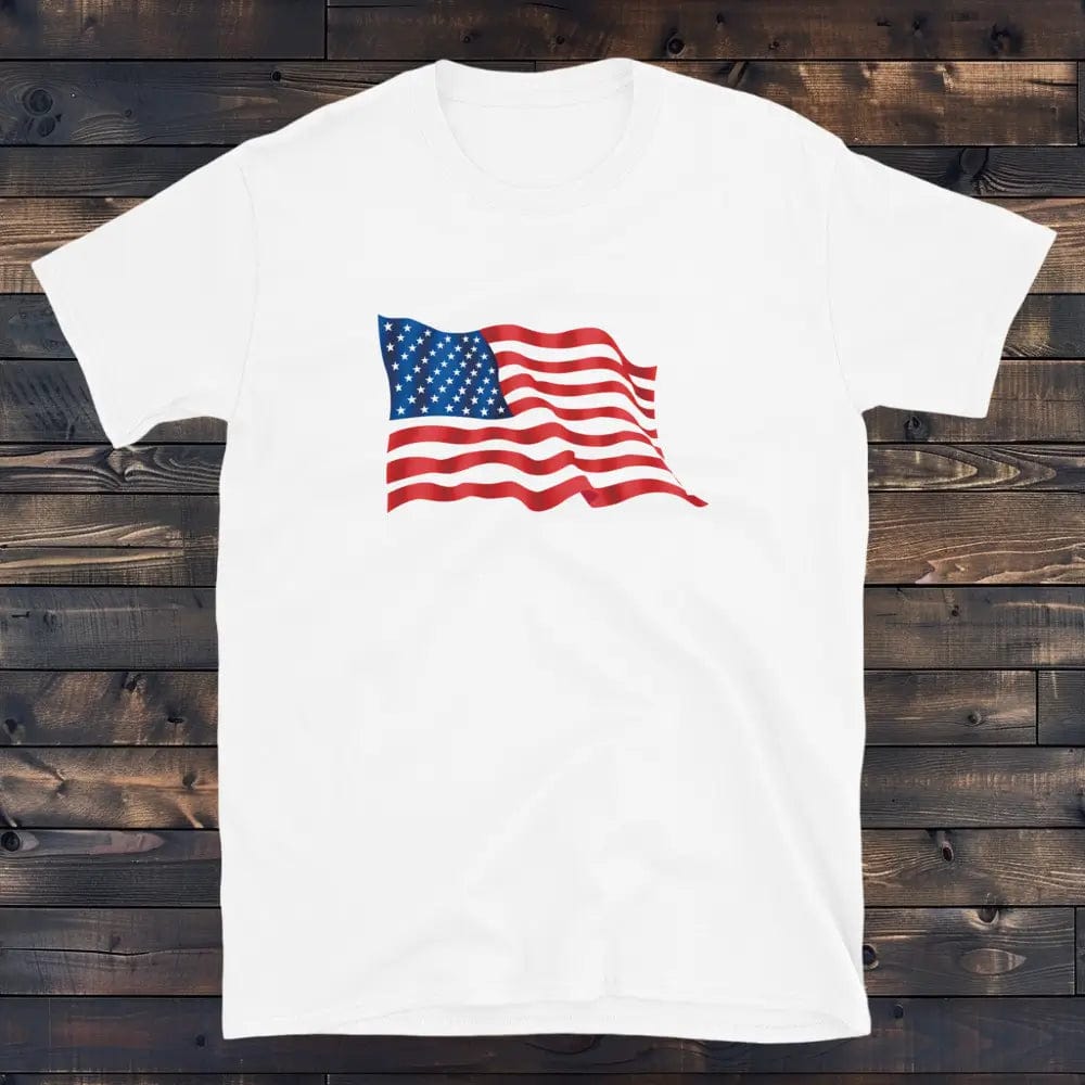 Tee Shirt Drapeau USA Femme