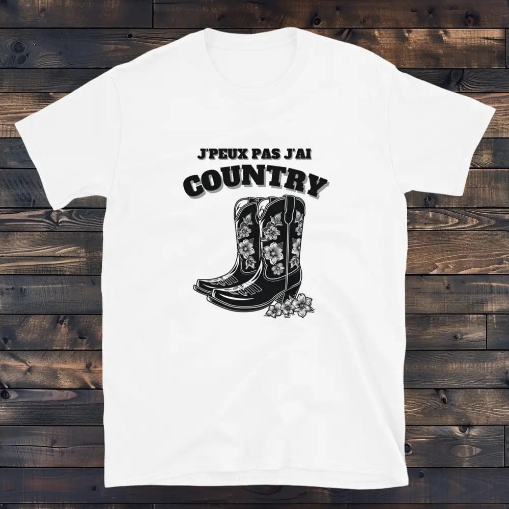 Tee Shirt J'Peux pas J'ai Country Blanc / S