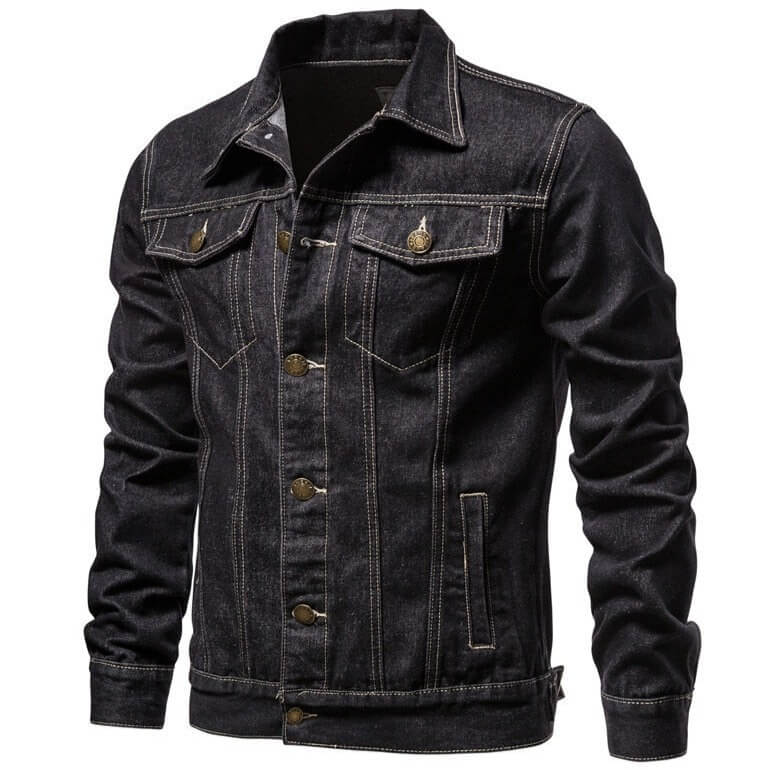 Veste en Jean Western Homme Noir / XS 40-45kg