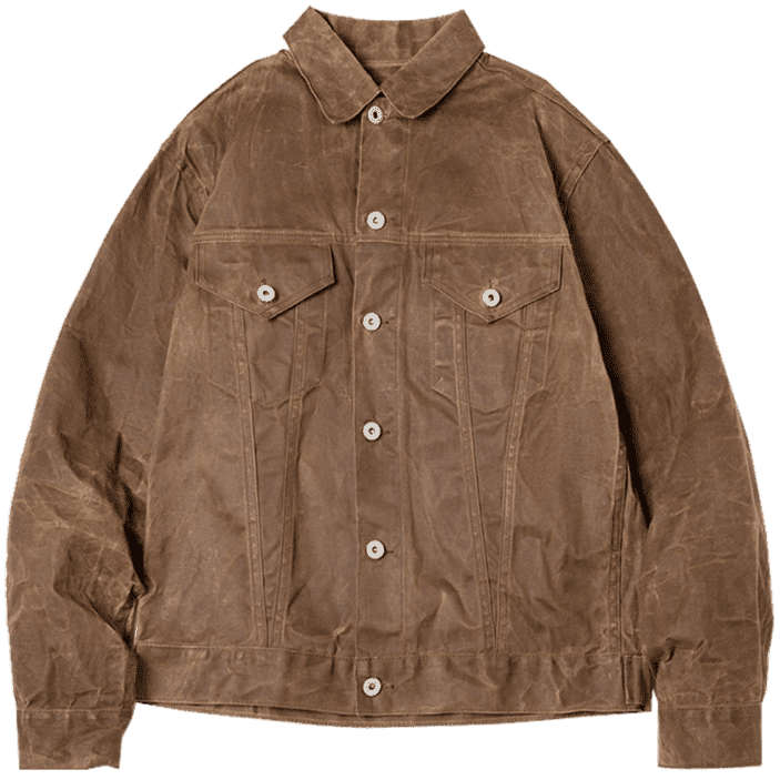 Veste Western en Coton Huilé